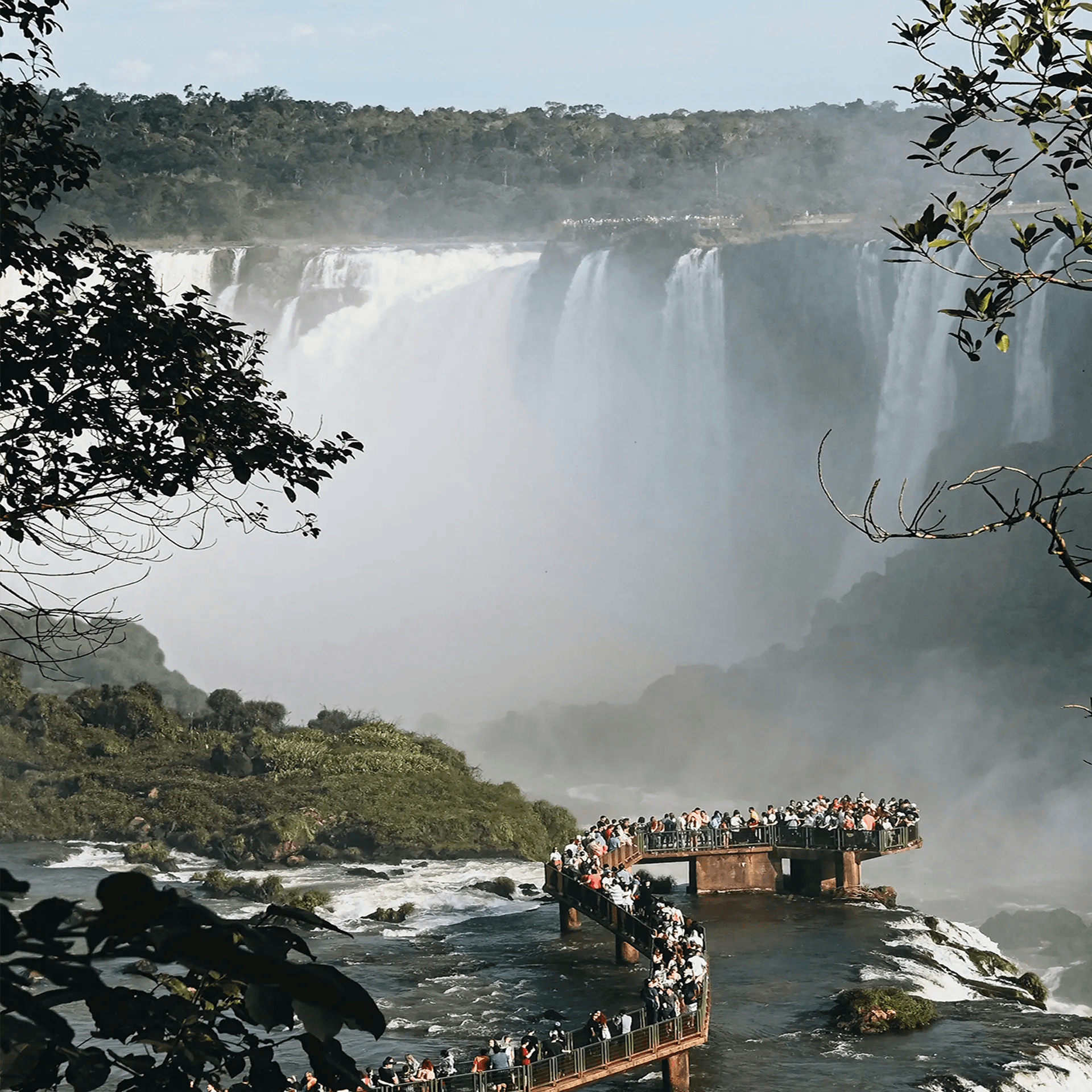 IGUAZÚ FALLS, ARGENTINE SIDE AND CROSSING TO BRAZIL